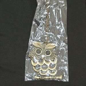 CC Boutique Gold Owl Pendant Necklace